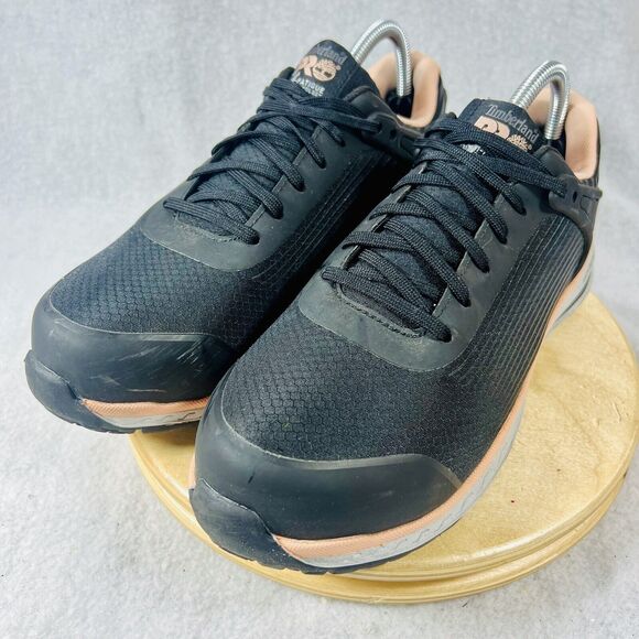 Timberland PRO Women’s Size 10 Drivetrain Composite Toe Work Shoes Black Pink - Picture 3 of 9